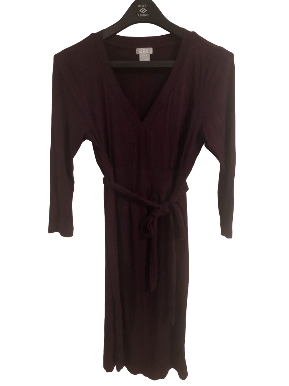 Joe Fresh Long Sleeve Wrap Dress in Plum